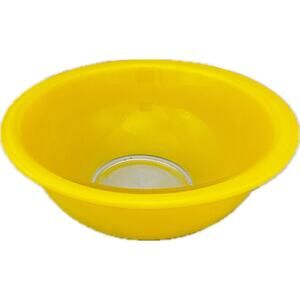 Pyrex Bright Yellow Clear Bottom Glass 1.5L Mixing Bowl #323 Vintage
